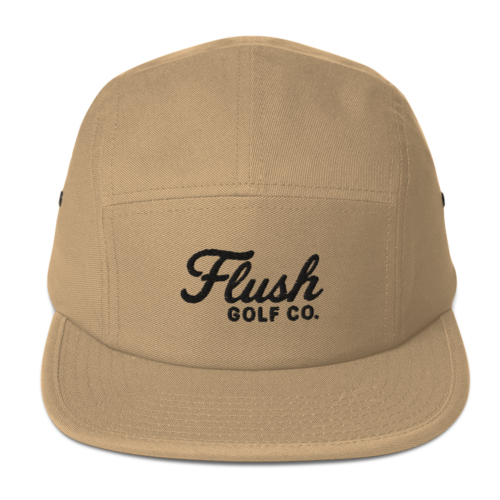 Flush Golf Co. logo 5-panel golf hat