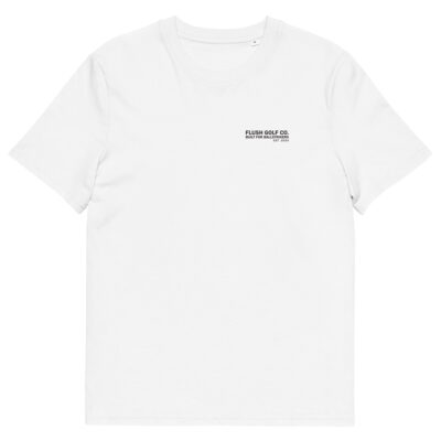 unisex-organic-cotton-creator-2.0-t-shirt-white-front-6acd439fbe43e.jpg Nuketown USA - Flush Golf Tee