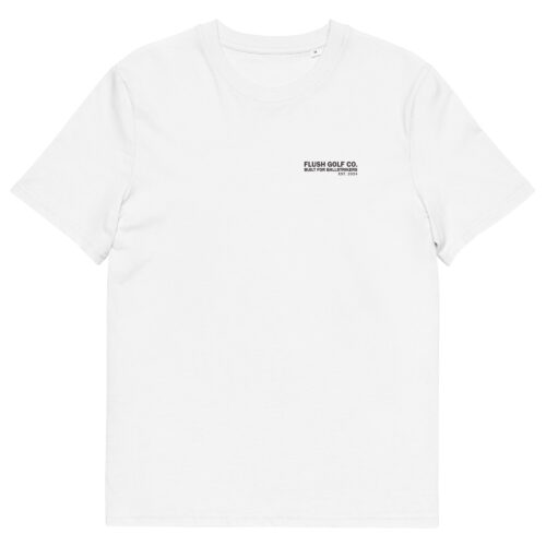 unisex-organic-cotton-creator-2.0-t-shirt-white-front-6acd439fbe43e.jpg Nuketown USA - Flush Golf Tee